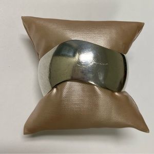LEONORE DOSKOW BRACELET CUFF STERLING SILVER HANDMADE VINTAGE MODERNIST 31 g
